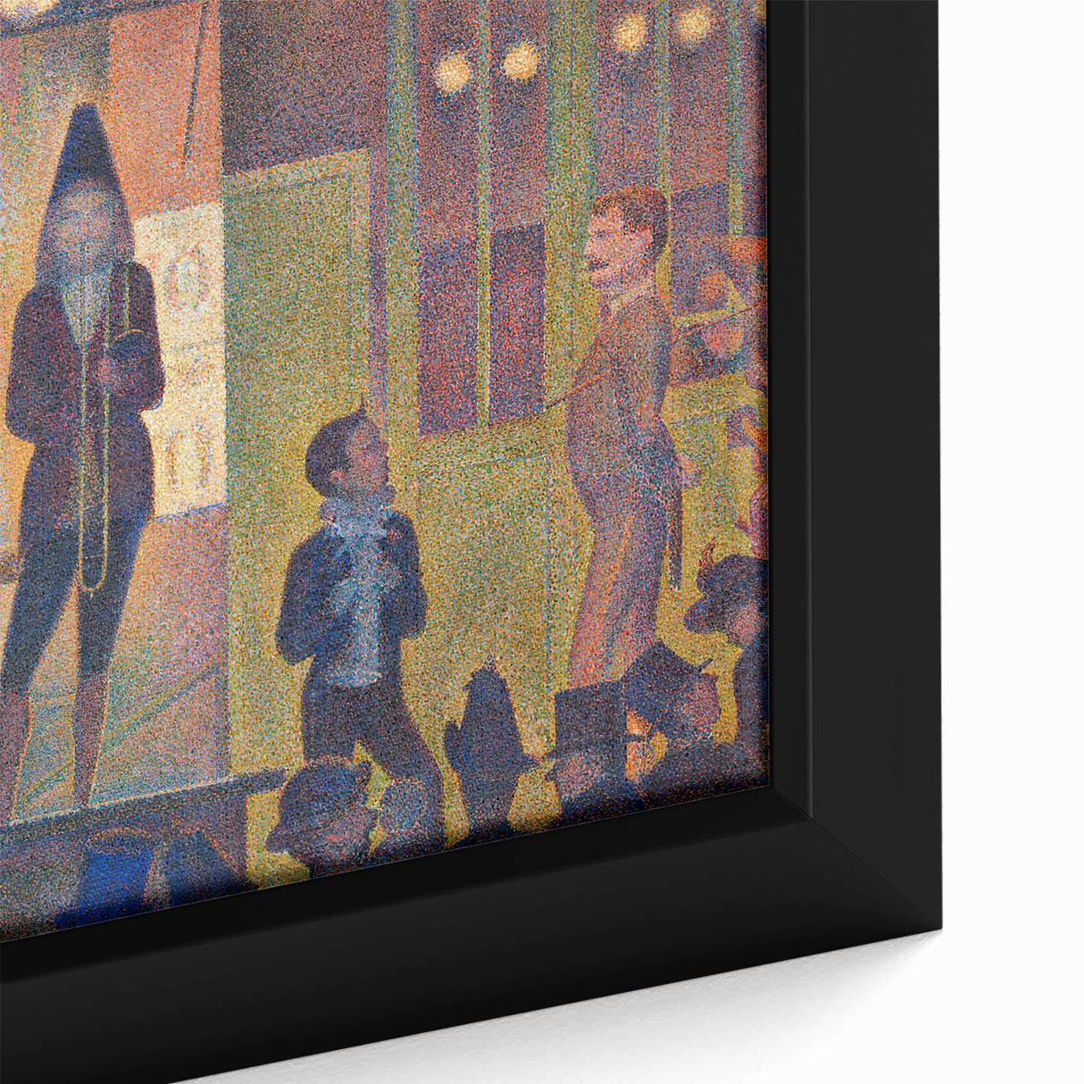 Circus Sideshow by Seurat: Vibrant Pointillist Impressionist Wall Art
