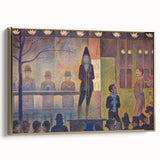 Circus Sideshow by Seurat: Vibrant Pointillist Impressionist Wall Art