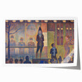 Circus Sideshow by Seurat: Vibrant Pointillist Impressionist Wall Art