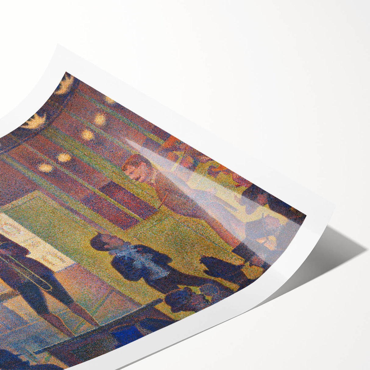 Circus Sideshow by Seurat: Vibrant Pointillist Impressionist Wall Art