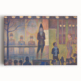 Circus Sideshow by Seurat: Vibrant Pointillist Impressionist Wall Art