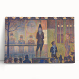 Circus Sideshow by Seurat: Vibrant Pointillist Impressionist Wall Art