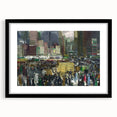 Vintage New York City Scene - Modern Wall Art of Urban Winter Street