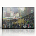 Vintage New York City Scene - Modern Wall Art of Urban Winter Street