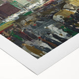 Vintage New York City Scene - Modern Wall Art of Urban Winter Street