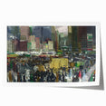 Vintage New York City Scene - Modern Wall Art of Urban Winter Street