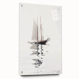 Realism Art Prints - Two-Masted Schooner by Winslow Homer Coastal Art