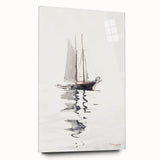 Realism Art Prints - Two-Masted Schooner by Winslow Homer Coastal Art