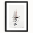 Realism Art Prints - Two-Masted Schooner by Winslow Homer Coastal Art