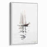Realism Art Prints - Two-Masted Schooner by Winslow Homer Coastal Art