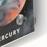 ABC Alphabet Canvas Art - Mercury Planet Space Poster