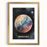 ABC Alphabet Canvas Art - Mercury Planet Space Poster