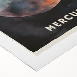 ABC Alphabet Canvas Art - Mercury Planet Space Poster
