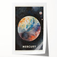 ABC Alphabet Canvas Art - Mercury Planet Space Poster