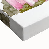 Girls Bedroom Art – Enchanted Pink Castle Illustration for Kids