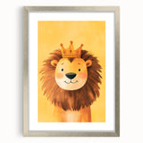 King Lion Nursery Wall Art - Baby Room & Kids Room Decor