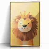 King Lion Nursery Wall Art - Baby Room & Kids Room Decor
