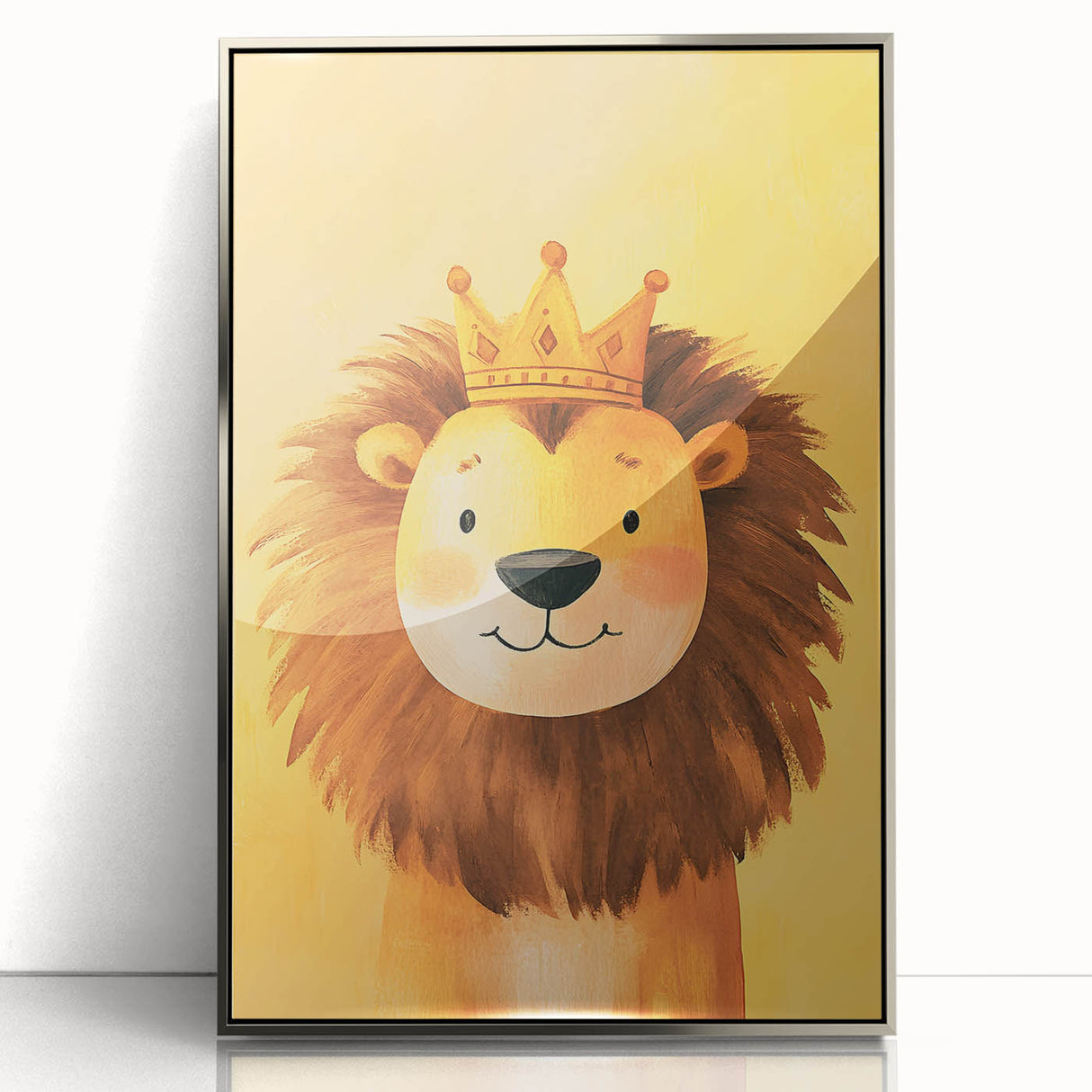 King Lion Nursery Wall Art - Baby Room & Kids Room Decor