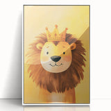 King Lion Nursery Wall Art - Baby Room & Kids Room Decor