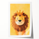 King Lion Nursery Wall Art - Baby Room & Kids Room Decor