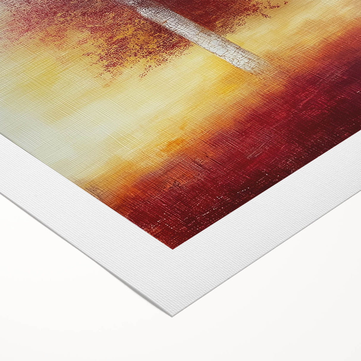 Golden Tree Wall Art – Warm Sunset Dining Room Canvas