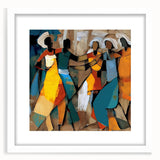 Abstract Figurative Living Room Wall Art – Modern Canvas Print