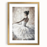 Abstract figurative art frame with a gold mat, showcasing a modern design that adds elegance to any decor, perfect for contemporary interiors.