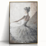 Framed abstract figurative artwork featuring gold accents, displayed from the front, showcasing a modern design perfect for contemporary home decor.