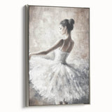 Framed abstract figurative canvas art with a silver frame, showcasing a modern design that adds elegance to any room decor. Perfect for contemporary art lovers.