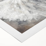 Abstract figurative art on rolled canvas showcasing vibrant colors and dynamic shapes, designed to enhance modern interior décor, packaged securely in a cardboard tube.