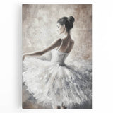 Abstract figurative stretched canvas artwork showcasing vibrant colors and dynamic shapes, perfect for modern home decor. Ideal for adding a contemporary touch to living spaces.