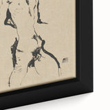 Egon Schiele's Male Nude - Expressionist Self-Portrait Wall Art