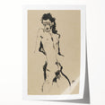 Egon Schiele's Male Nude - Expressionist Self-Portrait Wall Art