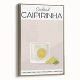 Framed canvas featuring a vintage poster-style landscape painting in black and gold tones, ideal for bedroom wall art.