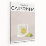 Large stretched canvas featuring a vibrant, colorful depiction of assorted fruits and beverages, ideal for kitchen wall art.