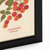 Black wall art featuring a close-up of colorful, textured fruits on an extra large framed canvas.