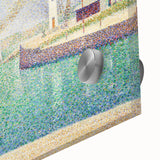 Entrance to the Port of Honfleur by Seurat: Coastal Pointillist Wall Art