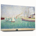 Entrance to the Port of Honfleur by Seurat: Coastal Pointillist Wall Art