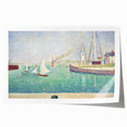 Entrance to the Port of Honfleur by Seurat: Coastal Pointillist Wall Art