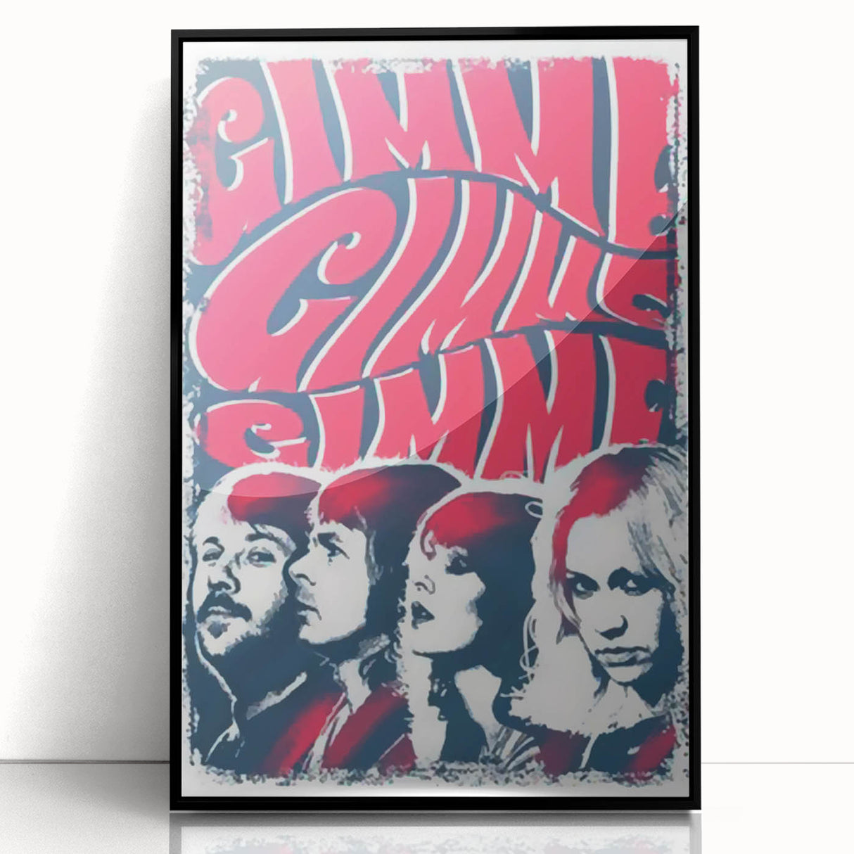 ABBA Retro Wall Art - Vintage Gimme! Gimme! Gimme! Poster