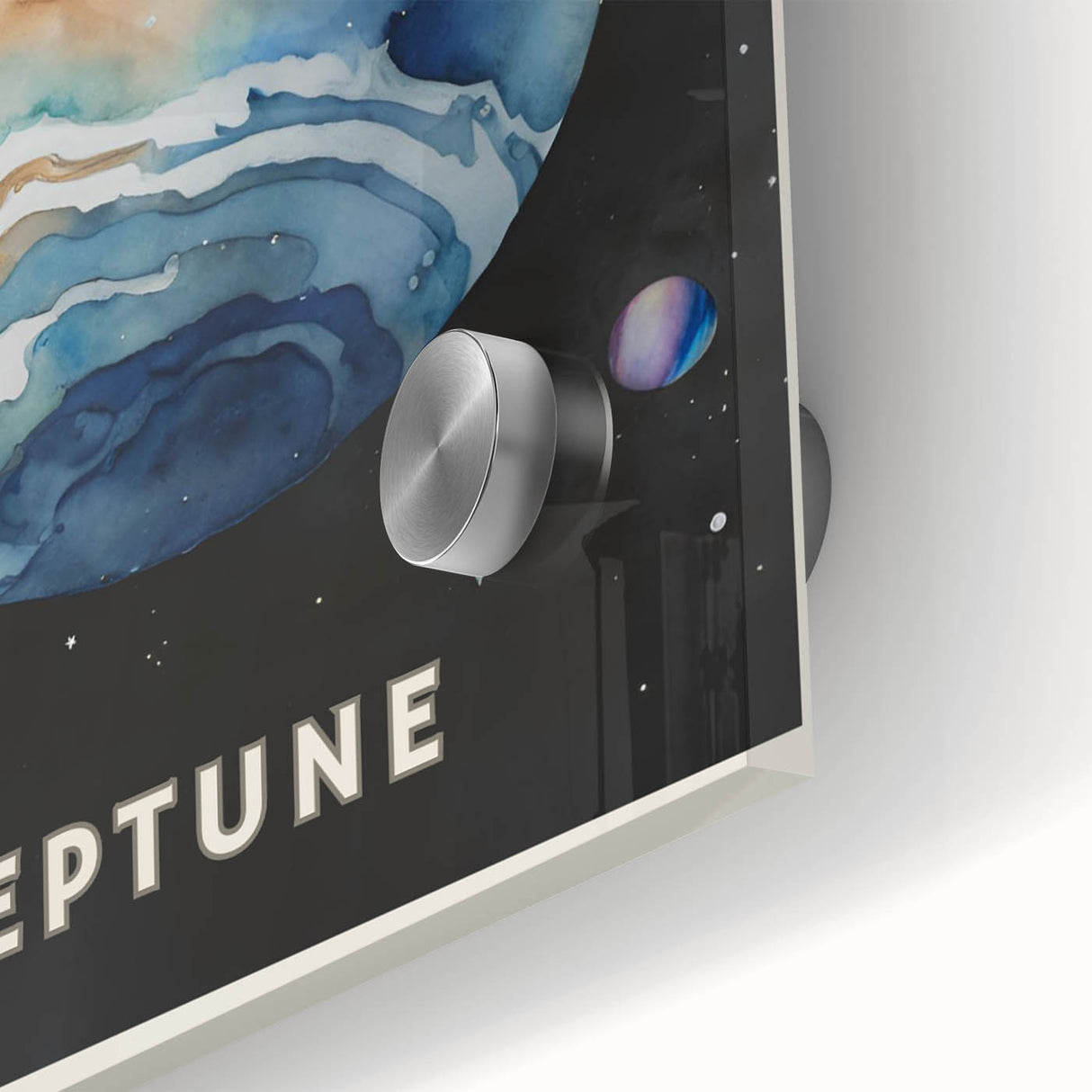 Numbers and Shapes Wall Art - Neptune Planet Space Poster