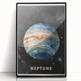 Numbers and Shapes Wall Art - Neptune Planet Space Poster