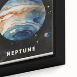 Numbers and Shapes Wall Art - Neptune Planet Space Poster