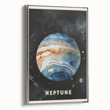 Numbers and Shapes Wall Art - Neptune Planet Space Poster