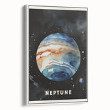 Numbers and Shapes Wall Art - Neptune Planet Space Poster