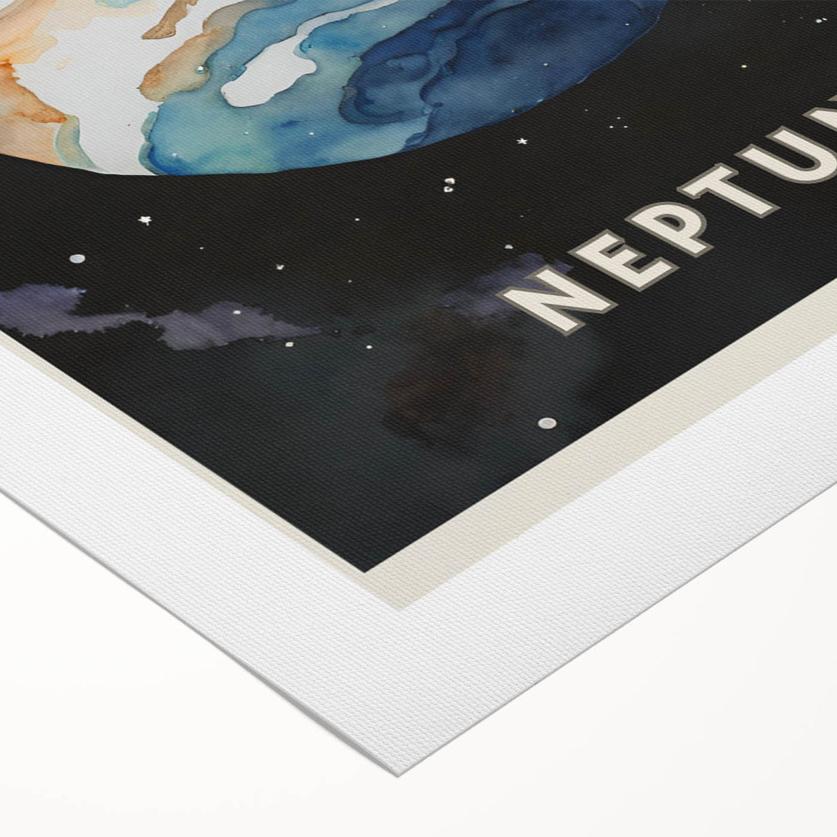 Numbers and Shapes Wall Art - Neptune Planet Space Poster