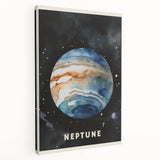 Numbers and Shapes Wall Art - Neptune Planet Space Poster