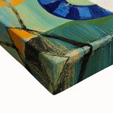 Nursery Wall Art – Playful Blue Cat Illustration for Kids' Room