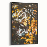 Black and white framed canvas depicting a vintage landscape scene, ideal for bedroom wall art.