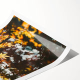 Extra large wall art featuring line art flowers in muted autumn colors on a rolled canvas, ideal for large living room decor.